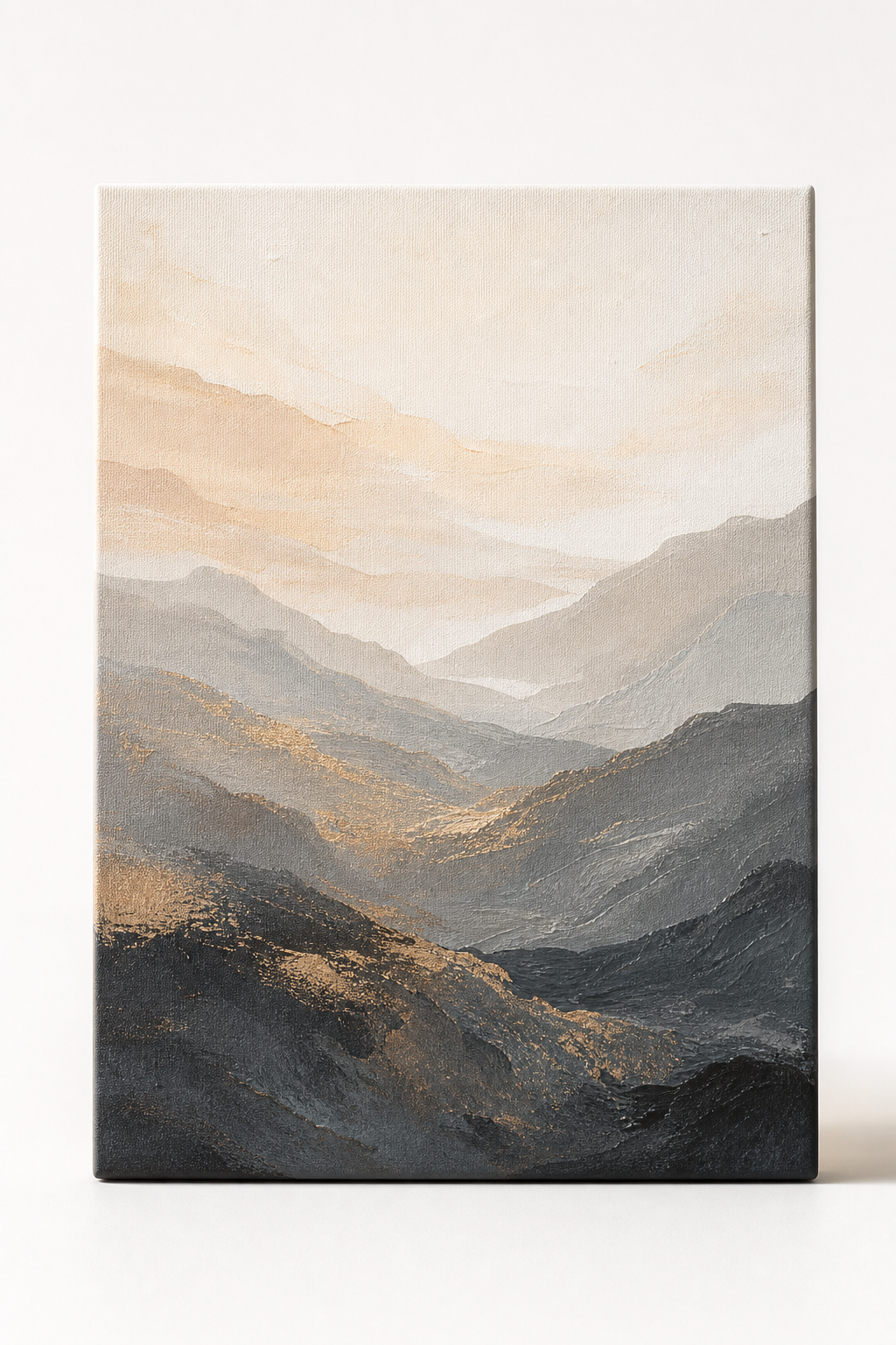 Custom cotton canvas print displayed against clean white background studio setup
