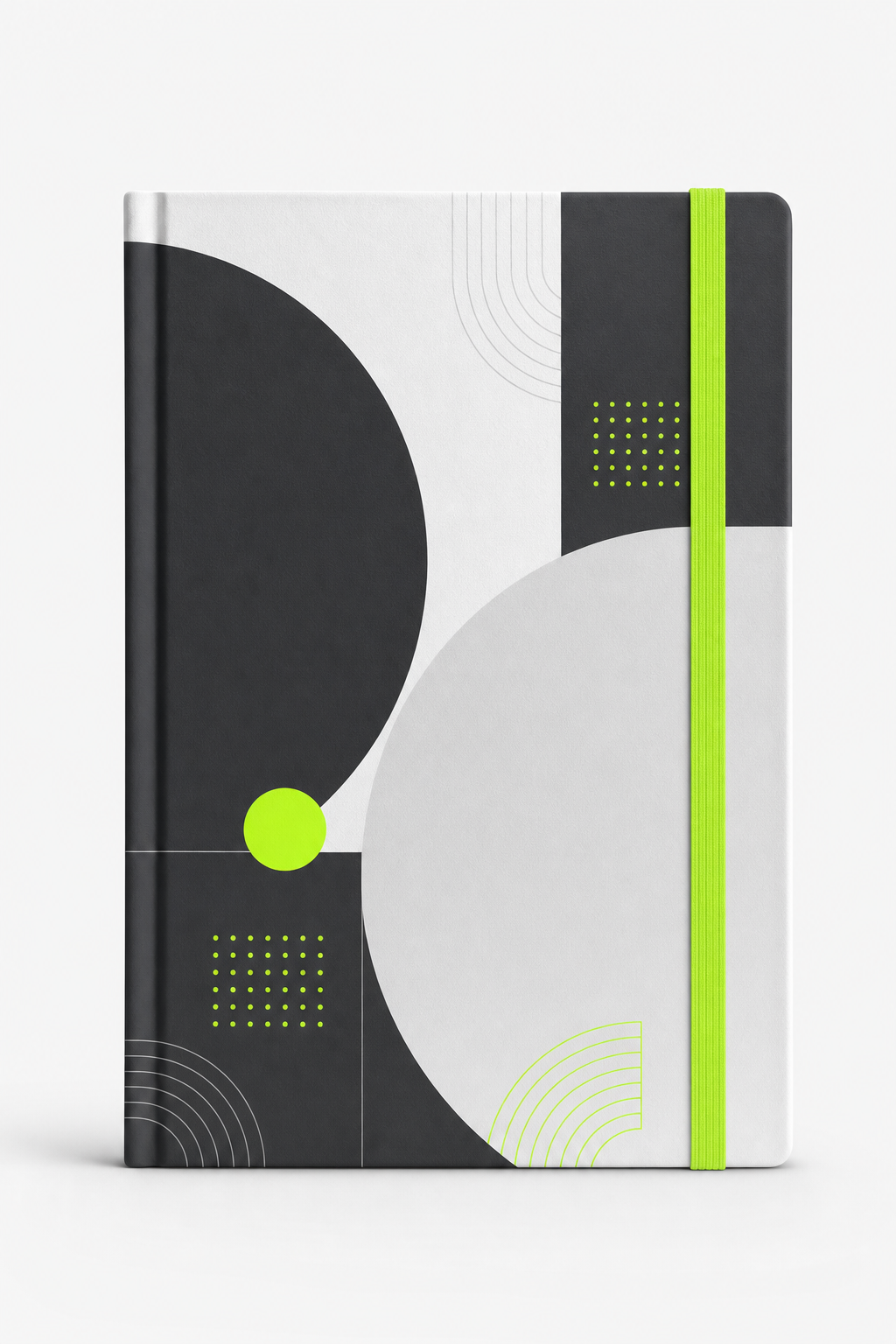 Custom printed personalized notebook studio shot on clean background