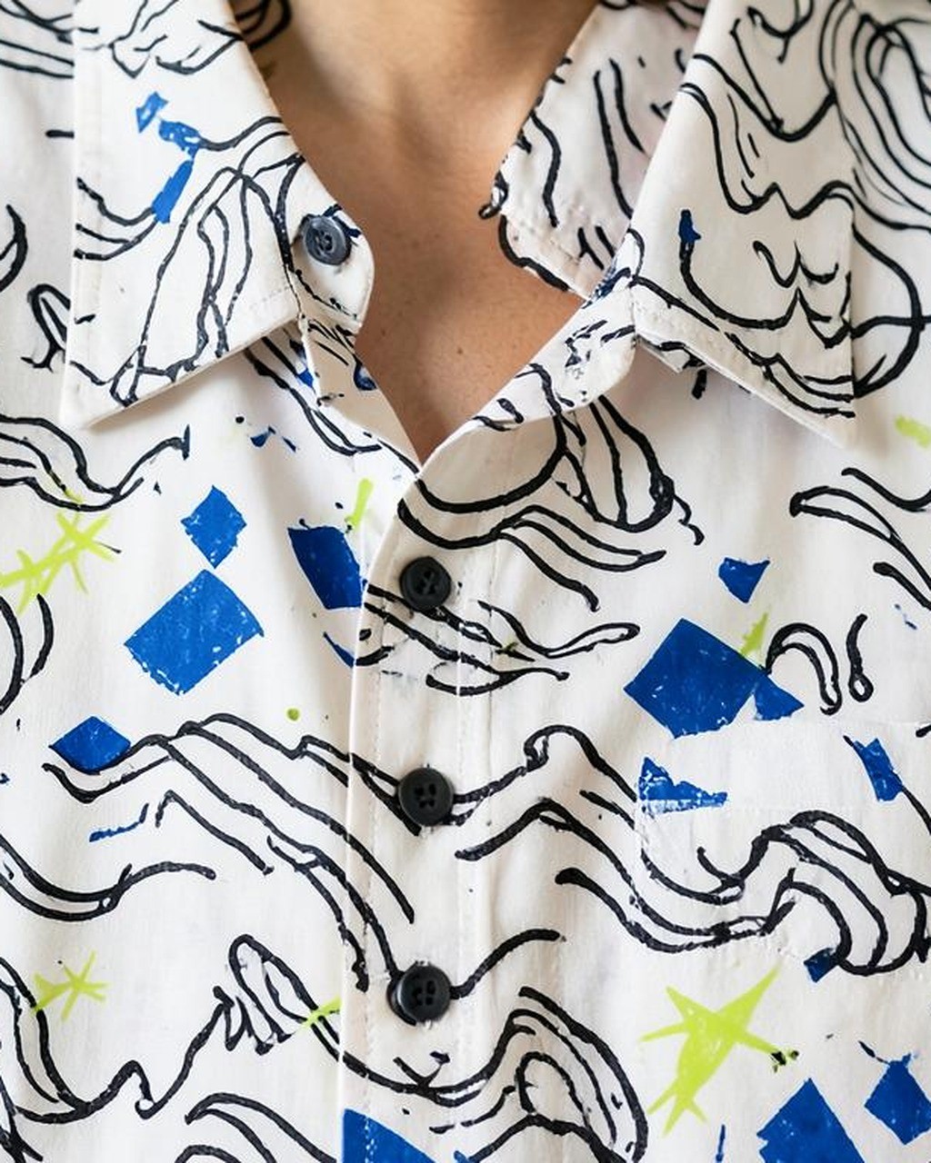 All-Over Print Oversized Shirt