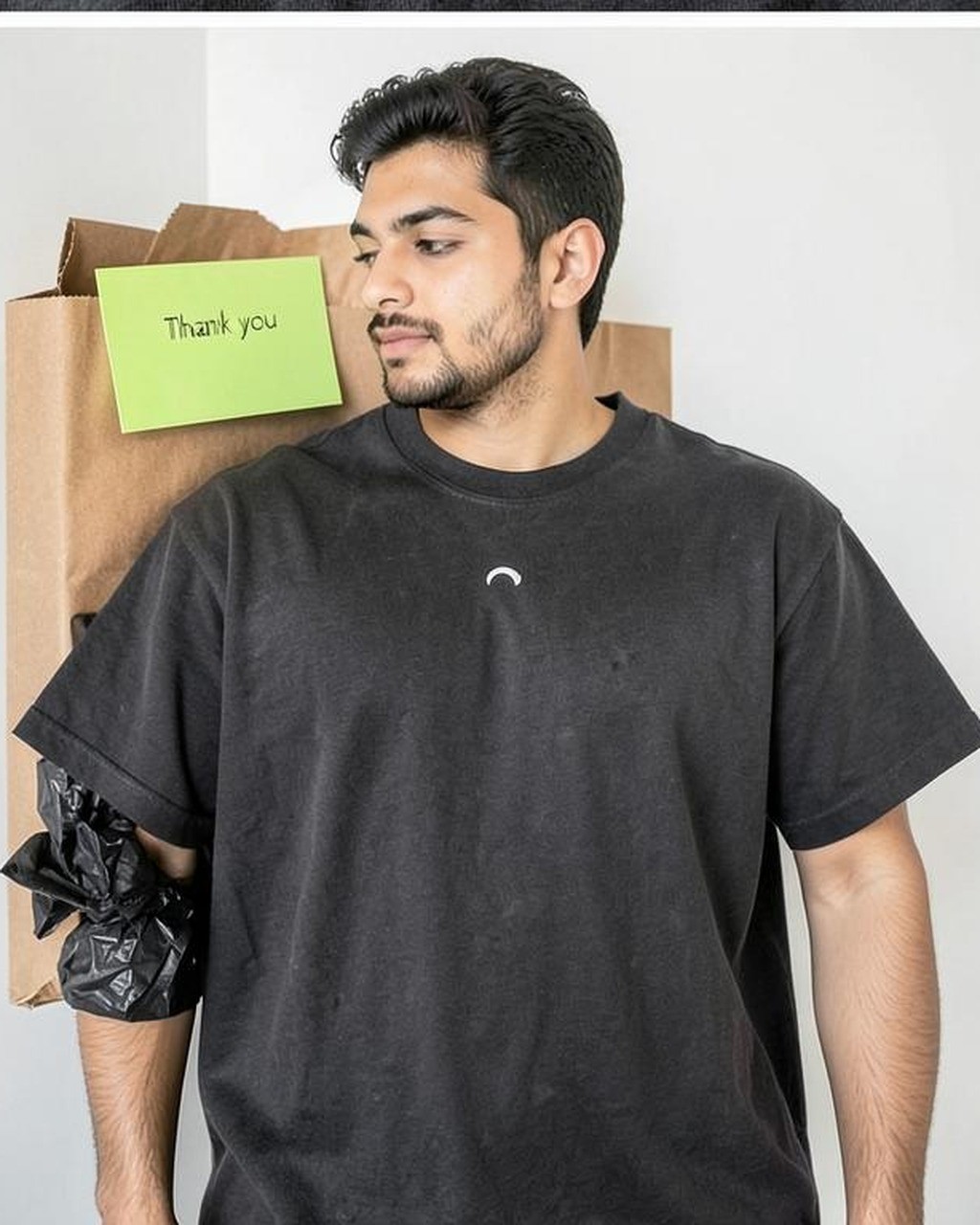 Dark Manga Wash Oversized T-Shirt