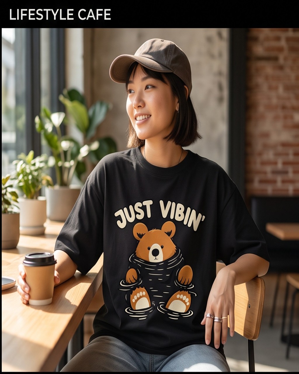 Just Vibin' Oversized T-Shirt
