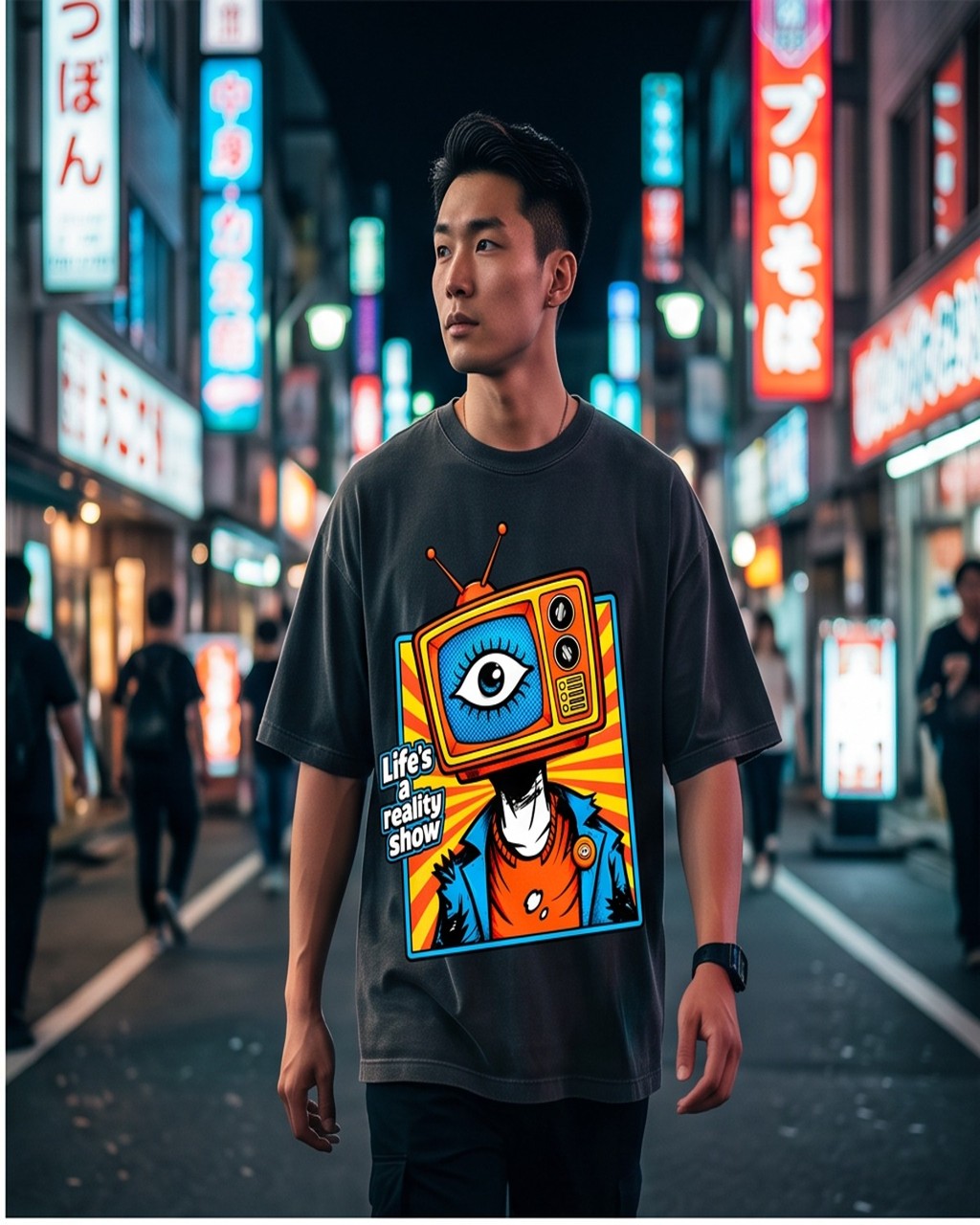 Life's A Reality Show Oversized T-Shirt