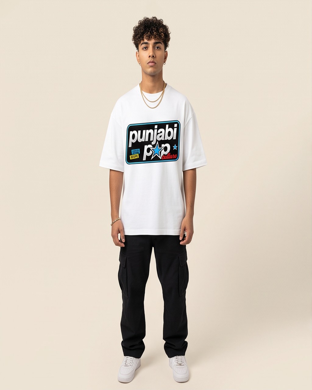 Punjabi Pop Culture Oversized T-Shirt