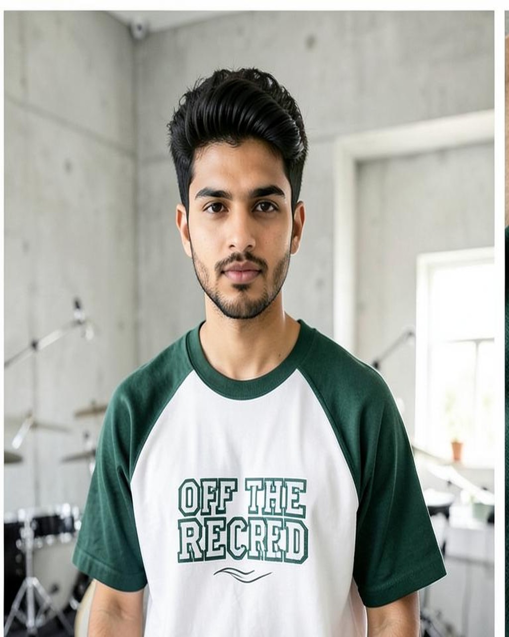 Raglan Typography Oversized T-Shirt