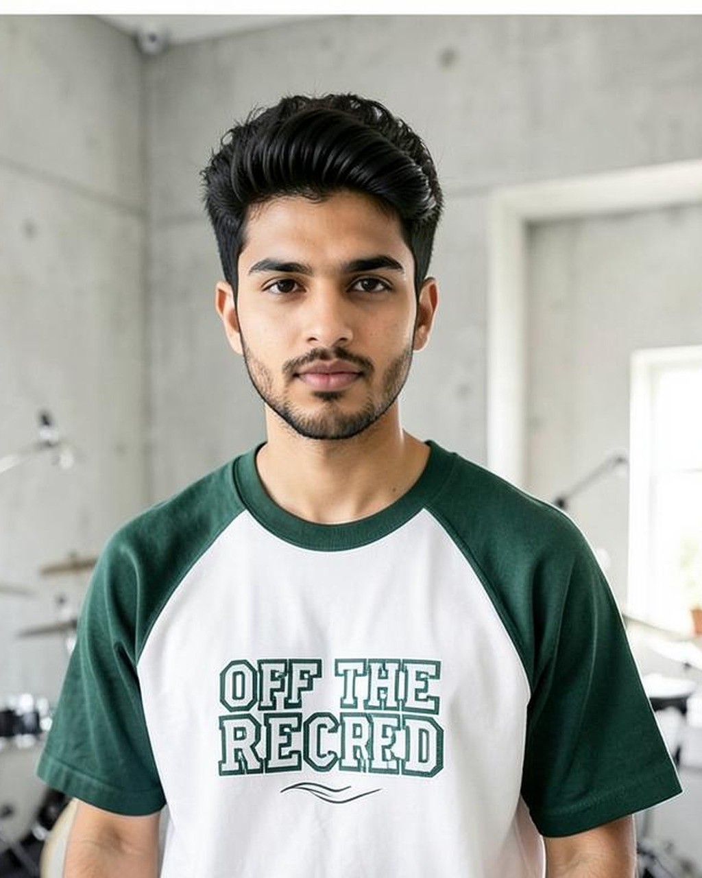 Raglan Typography Oversized T-Shirt