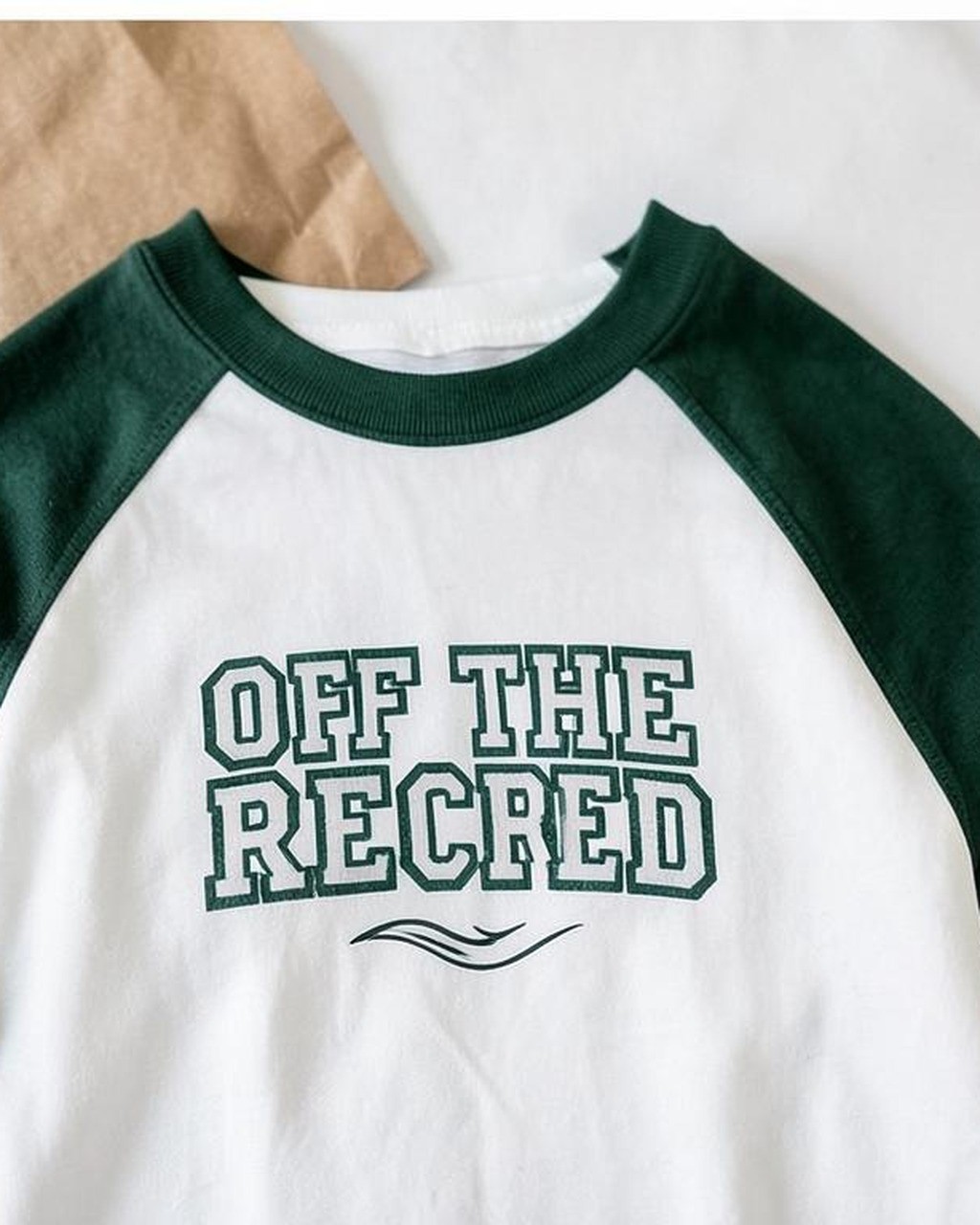 Raglan Typography Oversized T-Shirt