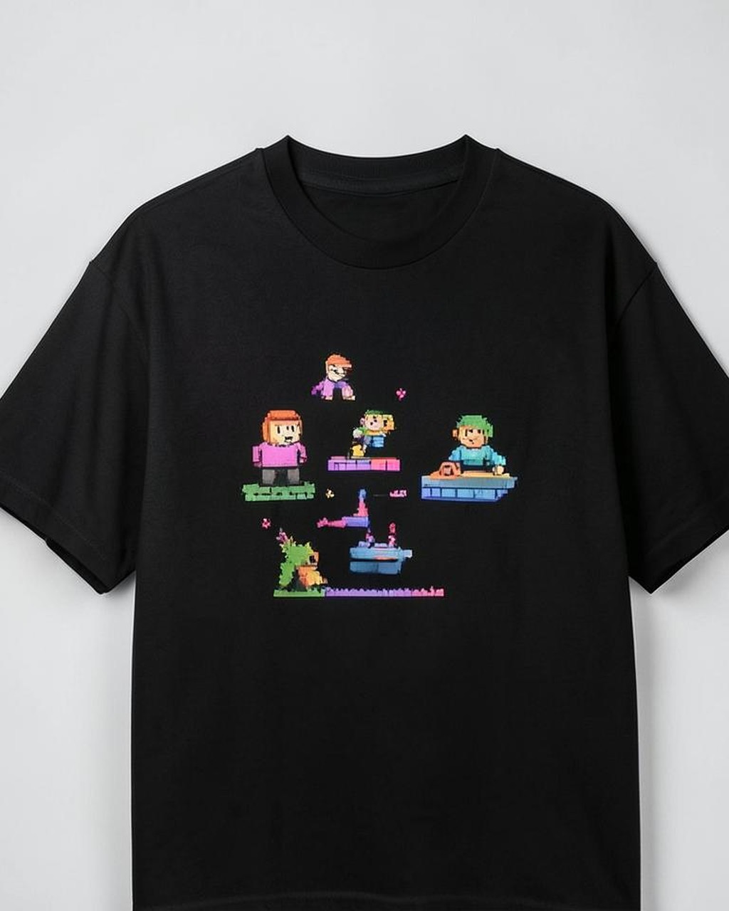 Retro Pixel Gamer Oversized T-Shirt
